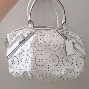 Eyelet Coach Handbag